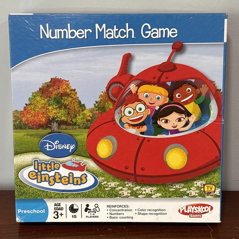 Disney Little Einsteins Number Match Game Playskool Preschool Educational USED